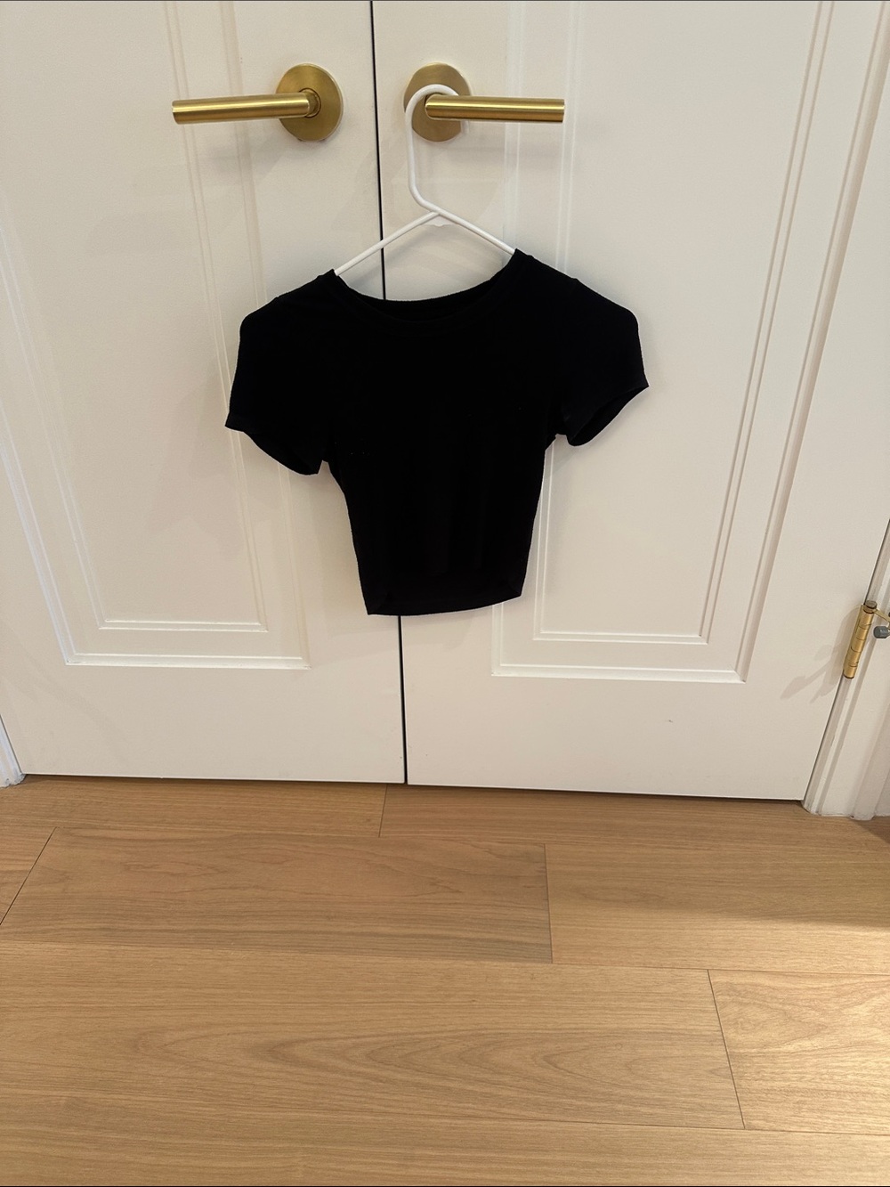 Katie J NYC Black Short Sleeve Tee Top